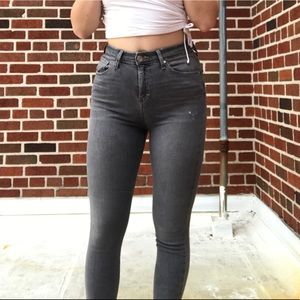 Grey Topshop Jamie Jeans